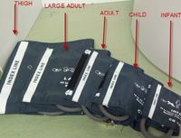 NIBP Single tube Cuff Large Adult Size (33-47cm) for Patient Minitor or Professional Blood Pressure Monitor W/o Connector