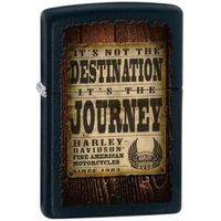 Zippo H-D It's The Journey Lighter, Black Matte