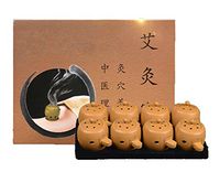 Self-Adhesive Moxa Cone Sticker Moxibustion Acupupoint Therapy Stick-on Roll Holder Sets