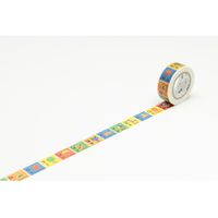 MT Washi Masking Tape for Kids, Kid's Alphabet N - Z, 15mm x 7m (MT01KID014)