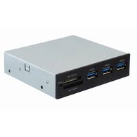 Sedna - All in 1 USB 3.0 Front Panel Internal Card Reader with 3 Port USB 3.0 Hub (Floppy bay)