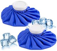 2 Pack of 9 Inch Cold & Hot/Ice Bag/Ice Pack/Compress [Single] - Re-useable and Waterproof with Spill-Proof caps and Durable, Anti-Leak Materials (Medium - 9"(2Pack), Royal Blue)