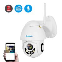 Anakk Outdoor Wireless WiFi Security Camera Pan Tilt HD 1080P IP Camera with Night Vision Motion Detection 3.6mm Lens IP66 Weatherproof for Home Surveillance Baby & Pet