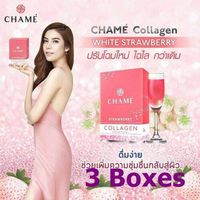 3X Chame Collagen Premium Smooth Mg White Skin Strawberry 35,000 mg smooth bounce.