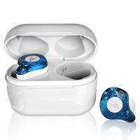TWS True Wireless Earbuds Bluetooth Earphones Hi-Fi Stereo Headphone with 750mAh Charging Case Provide 24 Hour Playtime for Android iOS (ice Blue)