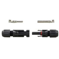 RENOGY Pair MC4 Male/ Female Solar Panel Cable Connectors Double Seal Rings for Better Waterproof Effect