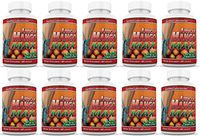 African Mango Max 1200 Extract Irvingia Gabonensis Natural Diet Weight Loss 60 Capsules Per Bottle 10 Bottles