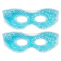 Redesigned Therapeutic Spa Gel Bead Eye Mask - Hot or Cold Reusable Ice Packs with Flexible Beads - Compress Therapy for Puffy Eyes, Dark Circles, Headaches, Migraines, Stress Relief, Facial Pain