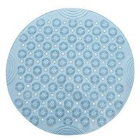 Barcley Non-Slip Massage Pad for Bathroom Strong Suction Cup Floor Shower Mat Massage Cushion Scrubber, Improves Foot Circulation & Reduces Foot Pain, Soothes Tired Achy Feet - Blue (Blue)