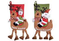 Jesica 2pcs Christmas Scoks Bags Xmas Tree Decoration Gift Bags
