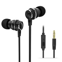 Wieppo in Ear Headphones - 3D Wired Headset 4 Drivers Metal Stereo Earbuds with Microphone, IPX5 Water Resistant Headsets with 5ft Cable, Noise Isolating, Enhanced Bass, 3.5mm for Smartphones