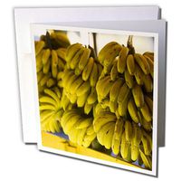 3dRose Morocco, Atlantic Coast, Tamri, Market Bananas Greeting Cards, 6" x 6", Set of 6 (gc_73344_1)