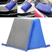 Professional Car Washing Sponges Magic Clay Washing Glove，Car Wash Magic Clay Mitt Auto Care Cleaning Towel Microfiber Sponge Pad，Car Pad Block Cleaning Eraser Wax Polish Pad Tool (2 Pcs)