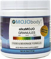 MOJObody alkaMOJO Granules 6oz. Tub Reduces ACIDS in Food and Beverages. When Added to Foods and Beverages at The Recommended Dosage, They Reduce 90% of Strong Acids