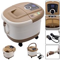 Portable Foot Spa Bath Massager Bubble Heat LED Display Vibration Infrared Relax