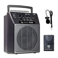 Nady WA-120BT LT Wireless Portable compact P.A full-range speaker system with built-in amplifier, BLUETOOTH, mp3 player, mixer, lavalier wireless microphone with rechargeable battery