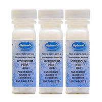 Hyland's Hypericum Perf., 30X, Tablets, 250 Tablets (Pack of 3)