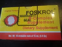 Foskrol Vitamins for Brain and Nerves 10 Ampoules 0f 15ml by biokemical