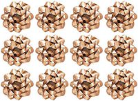 PMU Gift Bows Confetti, Large, Gold (12/Pkg) Pkg/1