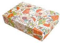Entertaining with Caspari Paper Gift Boxes, 10-1/2 by 7 by 2-1/2-Inch, Imari Williamsburg