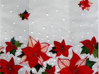 Christmas Cello Bags 100 Count - Medium - Winter Rose