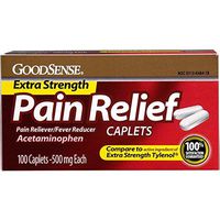 GoodSense® Extra Strength Pain Relief Caplets 500Mg- 100 CT
