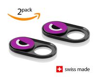soomz Webcam Cover, Ultra-Thin for Laptop, PC, MacBook, iPhone, iMac, iPad, Smartphone, Protect Your Privacy & Security, Sliding Cover - Black Metal - Good Grip & Strong Adhesive - Premium Quality
