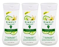 Summer's Eve Simply Cleansing Wash, Cucumber Lily, pH Balanced, Free from Harsh Chemicals and Dyes, 12 Fl Oz, Pack of 3