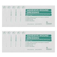 Zeroyoyo Disposable Sterile Adhesive Island Non-Woven Wound Dressing with Non-adhering Pad 6cmx7cm 10pcs