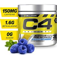 C4 Original Pre Workout Powder ICY Blue Razz | Vitamin C for Immune Support | Sugar Free Preworkout Energy for Men & Women | 150mg Caffeine + Beta Alanine + Creatine | 30 Servings
