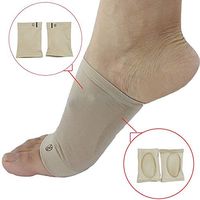 Fencia Arch Support Sleeves Gel Arch Supports,Silicone Gel Plantar Fasciitis Arch Bandage Gel Plantar Fasciitis Sleeve Foot Heel Cushion Pain Sock Orthotics Insoles Supports Bandage -1 Pair