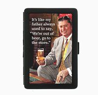 It's Like My Father Always Used to Say Funny Vintage Gift Black Cigarette Case Holder Wallet RFID-blocking