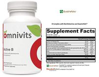 Active B | Vitamin B Complex with Benfotiamine & Folate (Quatrefolic) | Activated Forms Vitamins B2, B6 & B12 (Methylcobalamin) | Supports Cardiovascular, Adrenal, Stress-Related Functions | 90 VCaps