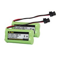 Mr.Batt BT-1021 BBTG0798001 Battery Compatible for Uniden BT-1021 BT-1025 BT1021 BT-1008 BT-1016 Cordless Handset Phone (2 Pack)