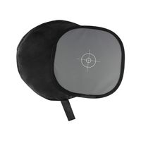 Andux 12x12 Inch Portable Collapsible Gray/White Balance 18% Gray Reference Reflector Gray Card with Carrying Bag BPHB-01