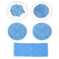 5 Pack Electric Spin Mop Washable Microfiber Replacement Mop Pads