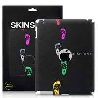 Footprint Pattern iPad 2 Back Cover Sticker Skin - Black