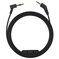 Replacement Audio Cable Cord Inline Microphone Remote Volume Control for Bose QuietComfort 3 Headphones,for iOS/Android System (Black Mic)