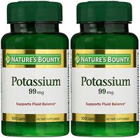 Nature's Bounty Potassium Gluconate 99 mg Caps, 100 ct, 2 pk