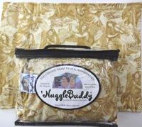 'NUGGLEBUDDY NEW!!! Microwavable Moist Heat & Aromatherapy Organic Rice Pack. Elegant"Golden Angels" Fabric Infused with JASMINE & TUBEROSE! Give the Gift of Warmth!