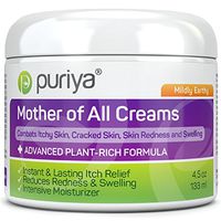 Puriya Intensive Moisturizer for Dry Cracked Skin. Gentle Body Lotion, Hand, Foot, Face Cream- Award Winning - Plant Rich Instant Lasting Relief. Hydrates and Softens Rough Skin (Mildly Earthy)
