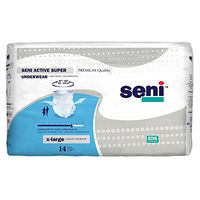 SENI S-XL14-AS1 Active Super Underwear-Moderate/Heavy-X-Large-56/Case
