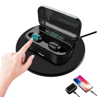 Tenlso True Wireless Earbuds IPX7 Waterproof 5.0 Wireless Headphones with Noise Cancelling Mic/Portable Charging Case/8D Stereo Sound/3500mAh Power Bank for Earbuds & Phones