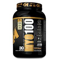 MYO100 A Transparent Blend of Whey Protein Powder, Whey Protein Isolate 50%, Whey Protein Concentrate 40%, Whey Protein Isolate Hydrolysate 10% - 2 Lbs. 30 Servings Delicious Molten Chocolate