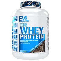 Evlution Nutrition 100% Whey Protein, 25g of Whey Protein, 6g of BCAAs, 4g of Glutamine, Gluten Free (5 LB, Double Rich Chocolate)