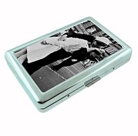 Classic Kiss R1 Hip Silver Cigarette Case Id Holder Metal Wallet 4" X 2.75" RFID Protection