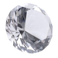 LONGWIN 100mm(3.9") Crystal Diamond Paperweight Nail Dispaly Prop Wedding Favor Centerpieces Home Decor(Clear)