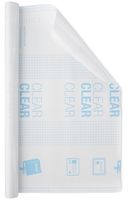 Emraw Book Cover - Clear Self Adhesive Protective Covering for Books, Documents, Textbook, Hardcover, Paperbacks, Bible, Presentation etc (18" X 1.5 Yard)