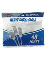 HOME SMART CUTLERY BAG CLEAR FORKS 48