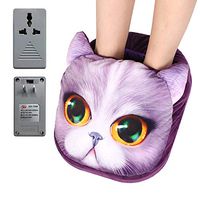 Eletric Foot Warmer Plush Heating Pad Slippers for Home Office School Detachable Washable Warm Feet Treasure Foot Warm Pad Women Men Cartoon Foot Heated Pad Shoes Boots for Stiff Cold Feet